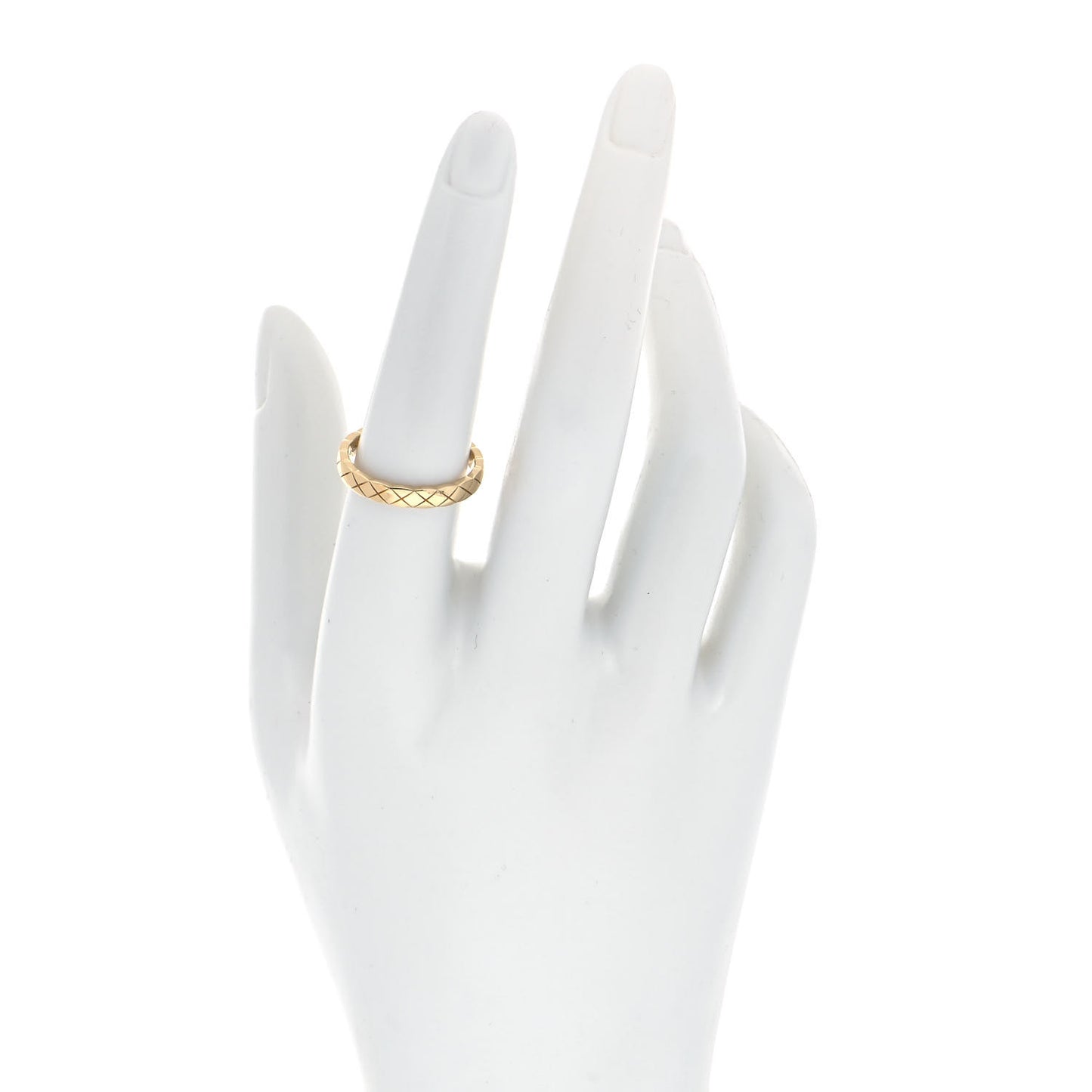18K Yellow Gold Mini Coco Crush Ring 56 7.5