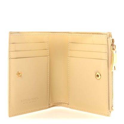 Bottega Veneta Nappa Maxi Intrecciato Small Bi-Fold Zip Wallet Porridge 5 of 6