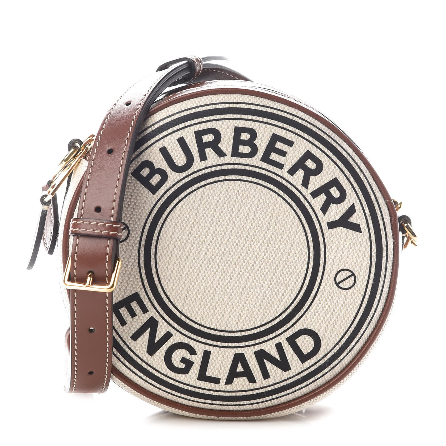 Canvas Calfskin Louise Bag Natural