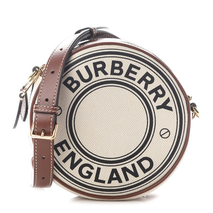 Burberry Canvas Calfskin Louise Bag Natural 1 of 8
