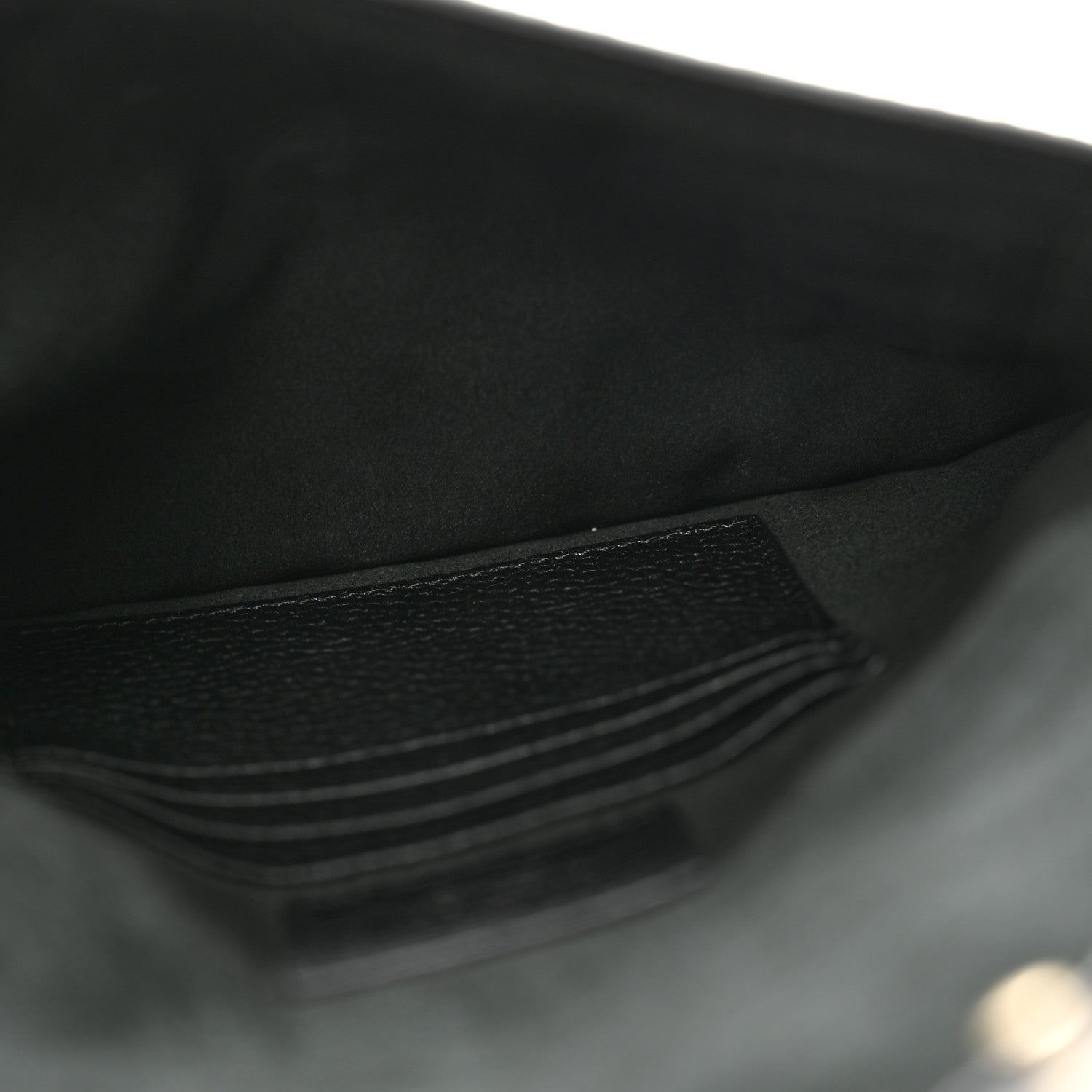 Valentino Garavani Pebbled Calfskin Medium Rockstud Envelope Flat Wristlet Pouch Black 5 of 8