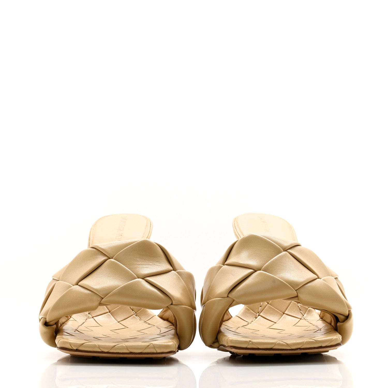 Bottega Veneta Nappa Maxi Intrecciato Lido Mule Sandals Cane Sugar 36 2 of 13