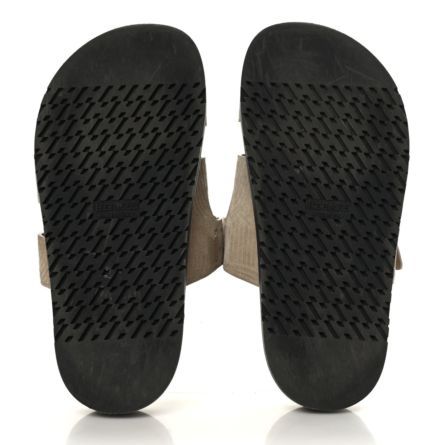Suede Goatskin Chaine d'Ancre Womens Chypre Sandals 36.5 Beige Sable