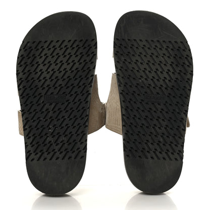 Hermes Suede Goatskin Chaine d'Ancre Womens Chypre Sandals 36.5 Beige Sable 5 of 8