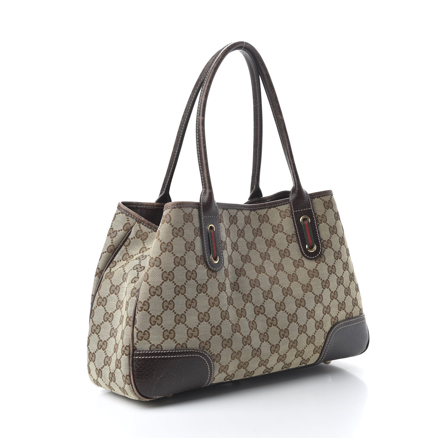 Gucci Monogram Medium Princy Tote Dark Brown 3 of 11
