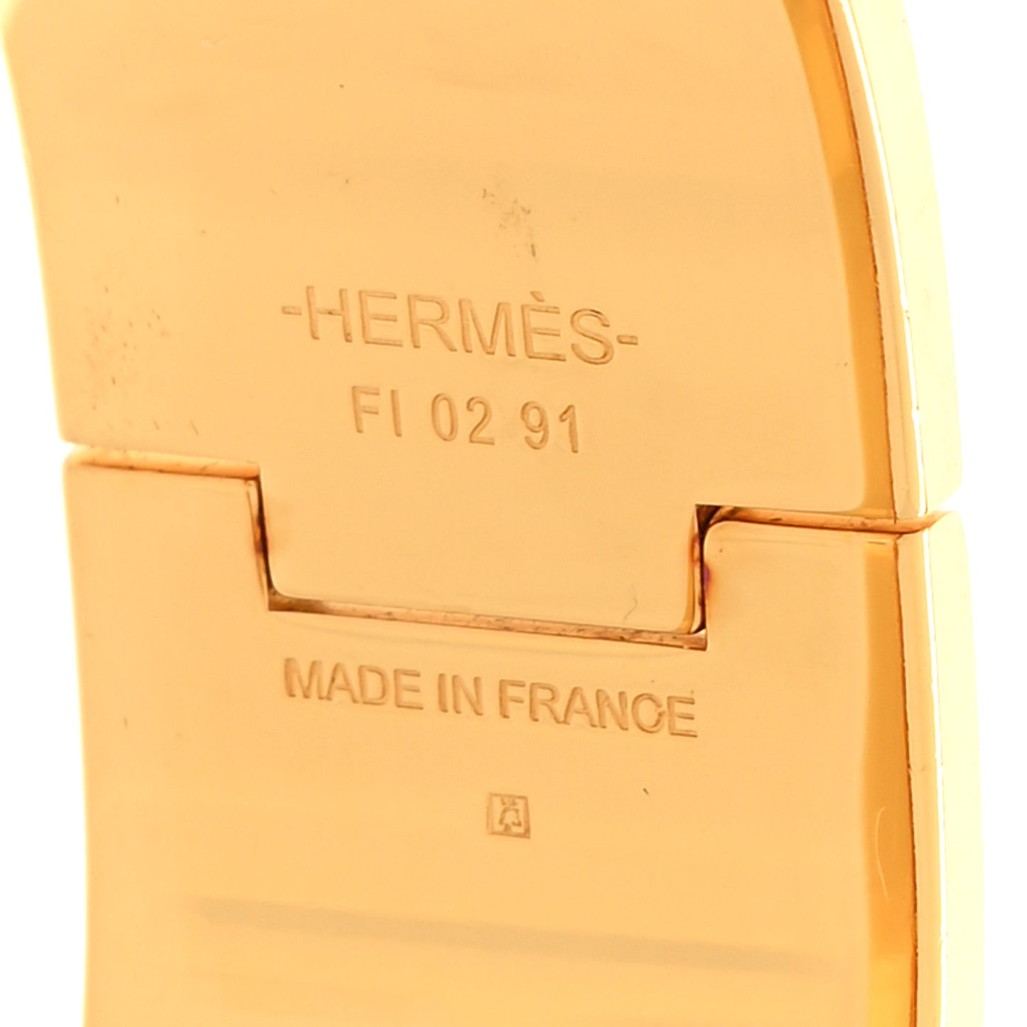Enamel Wide Clic Clac H Bracelet GM White