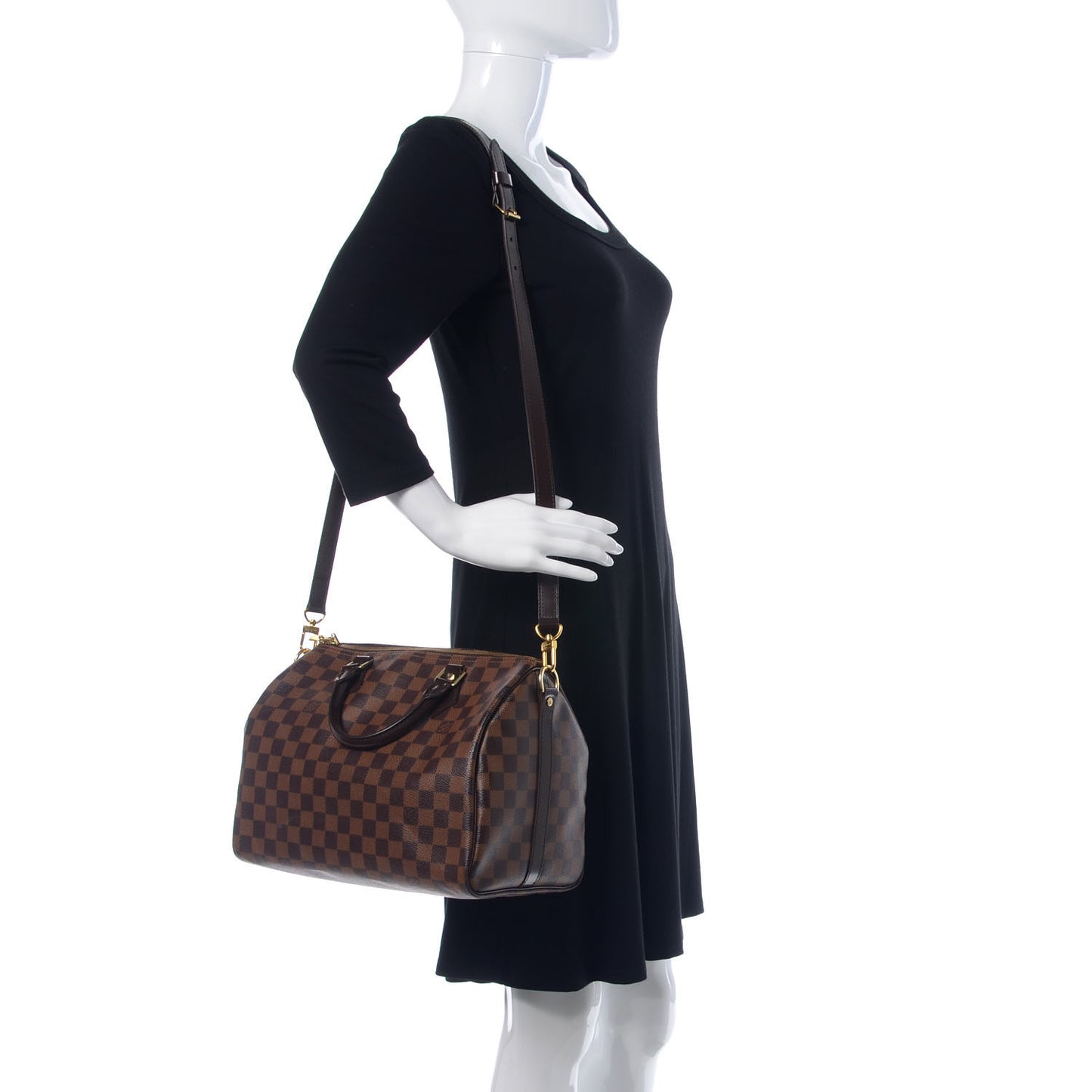 Damier Ebene Speedy Bandouliere 30