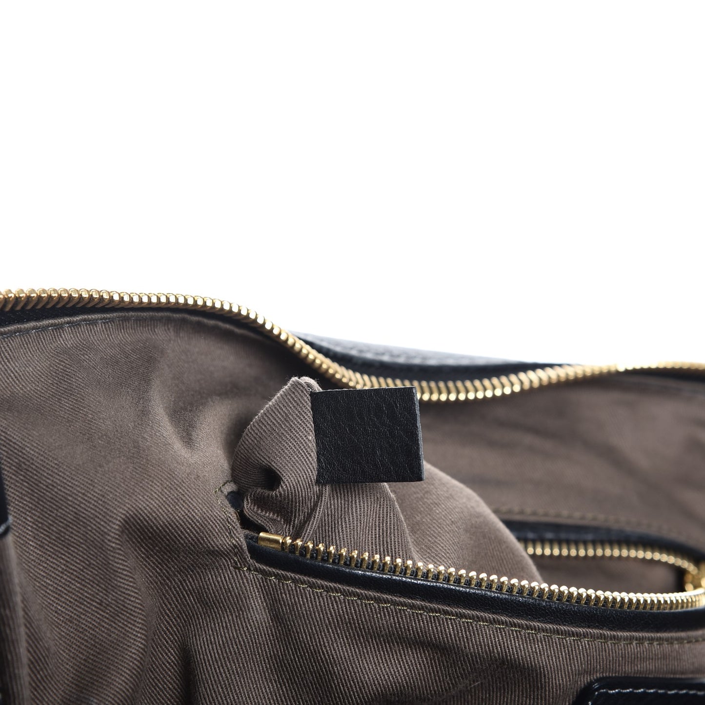 Calfskin Large Marcie Satchel Black