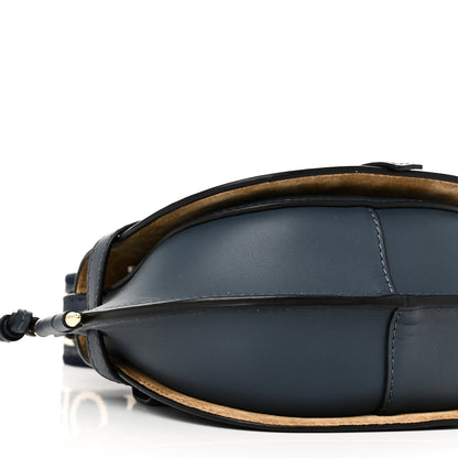 Loewe Calfskin Jacquard Mini Gate Crossbody Bag Onyx Blue 8 of 9