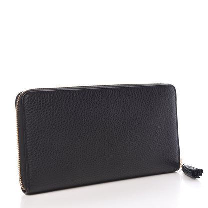 Gucci Calfskin Soho Zip Around Wallet Black 3 of 8