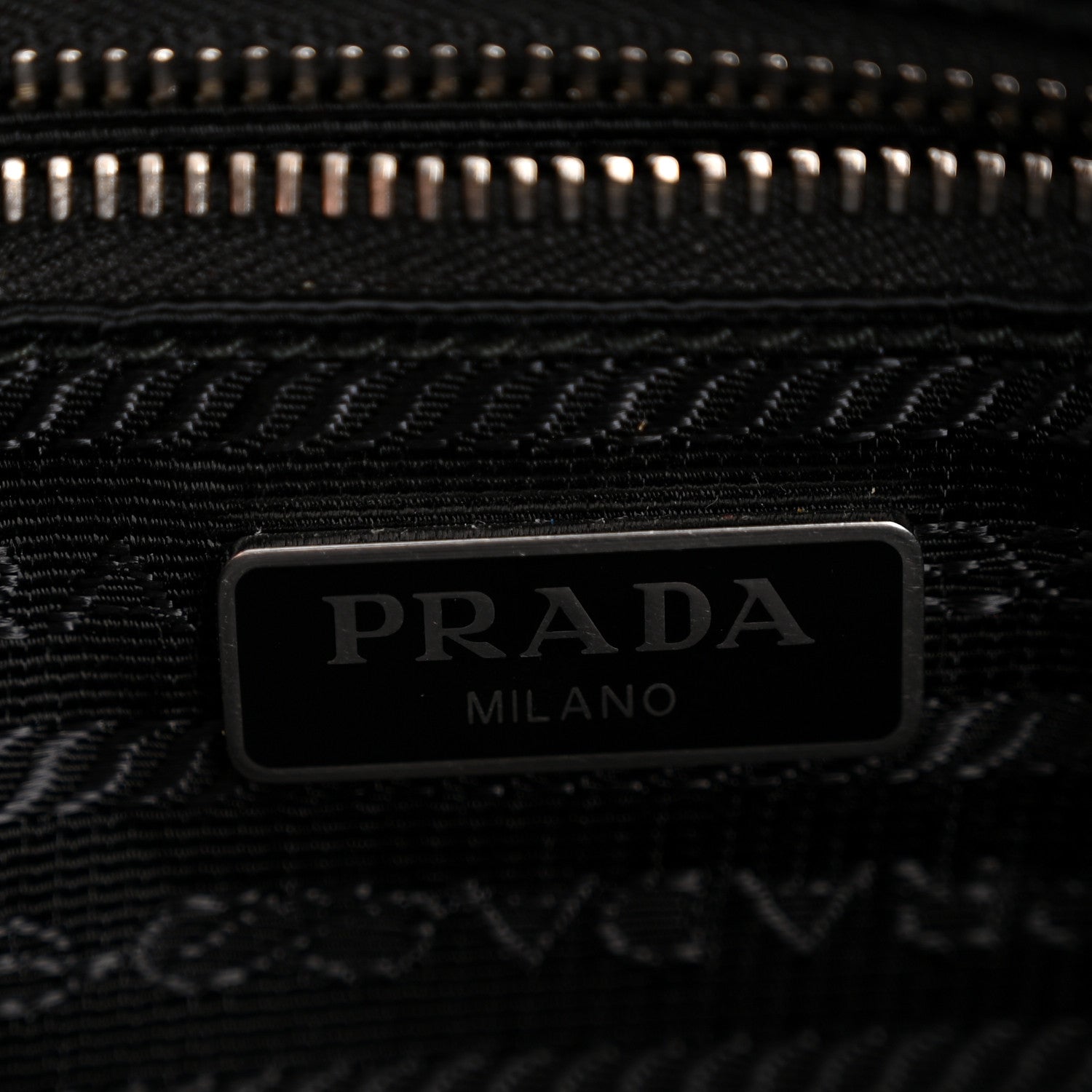 Prada Metallic Vitello Daino Camera Crossbody Bag Acciaio 6 of 12