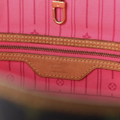 Louis Vuitton Monogram Roses Neverfull MM 6 of 11