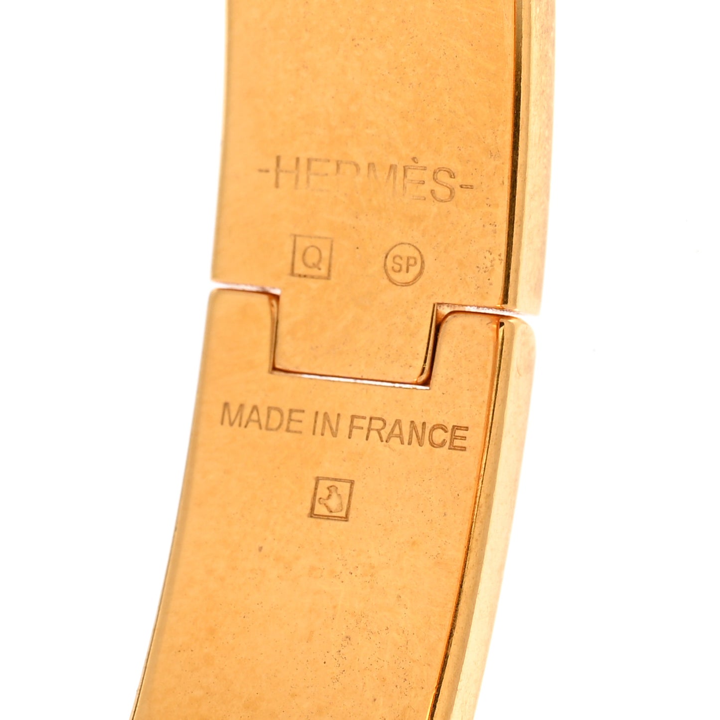 Enamel Narrow Clic Clac H Bracelet GM Orange