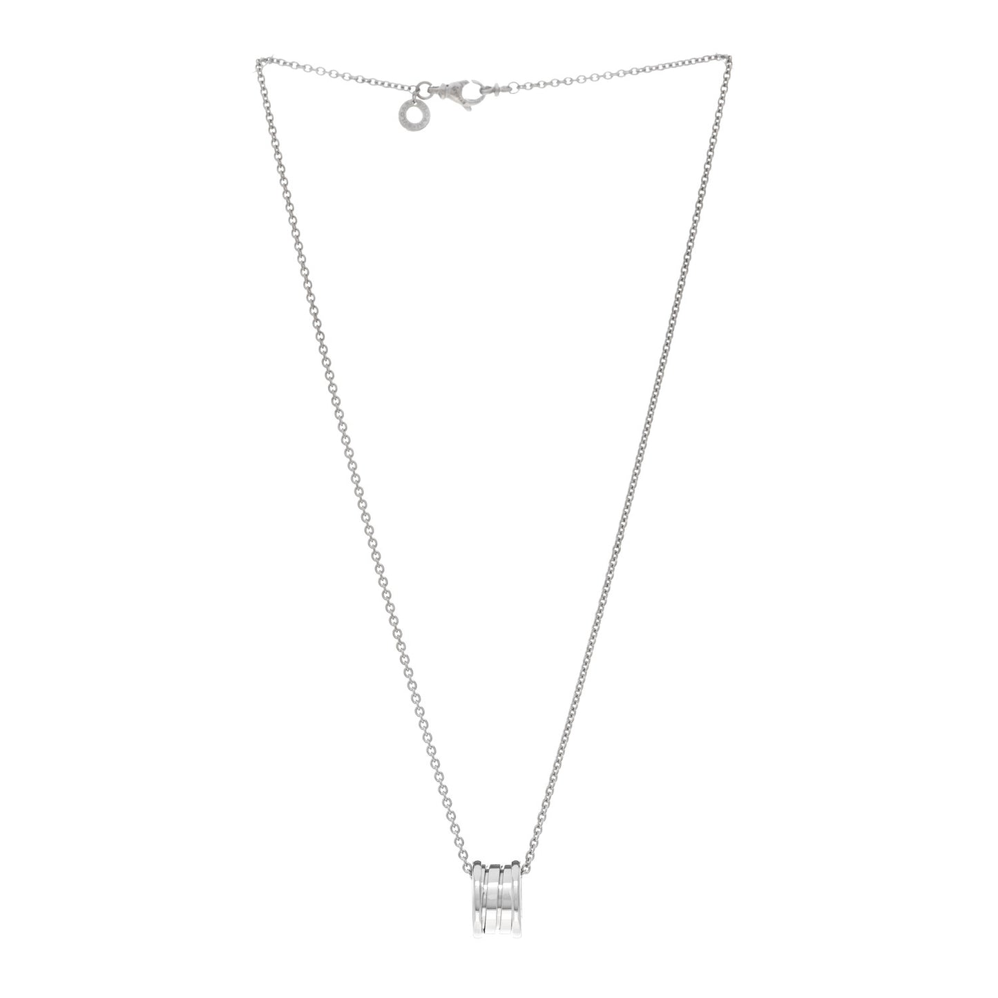 18K White Gold B.Zero1 Pendant Necklace
