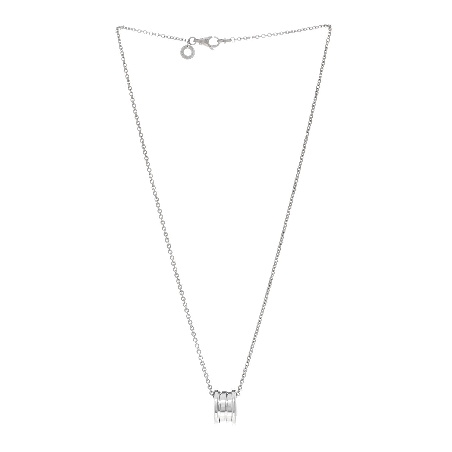 Bulgari 18K White Gold B.Zero1 Pendant Necklace 3 of 4
