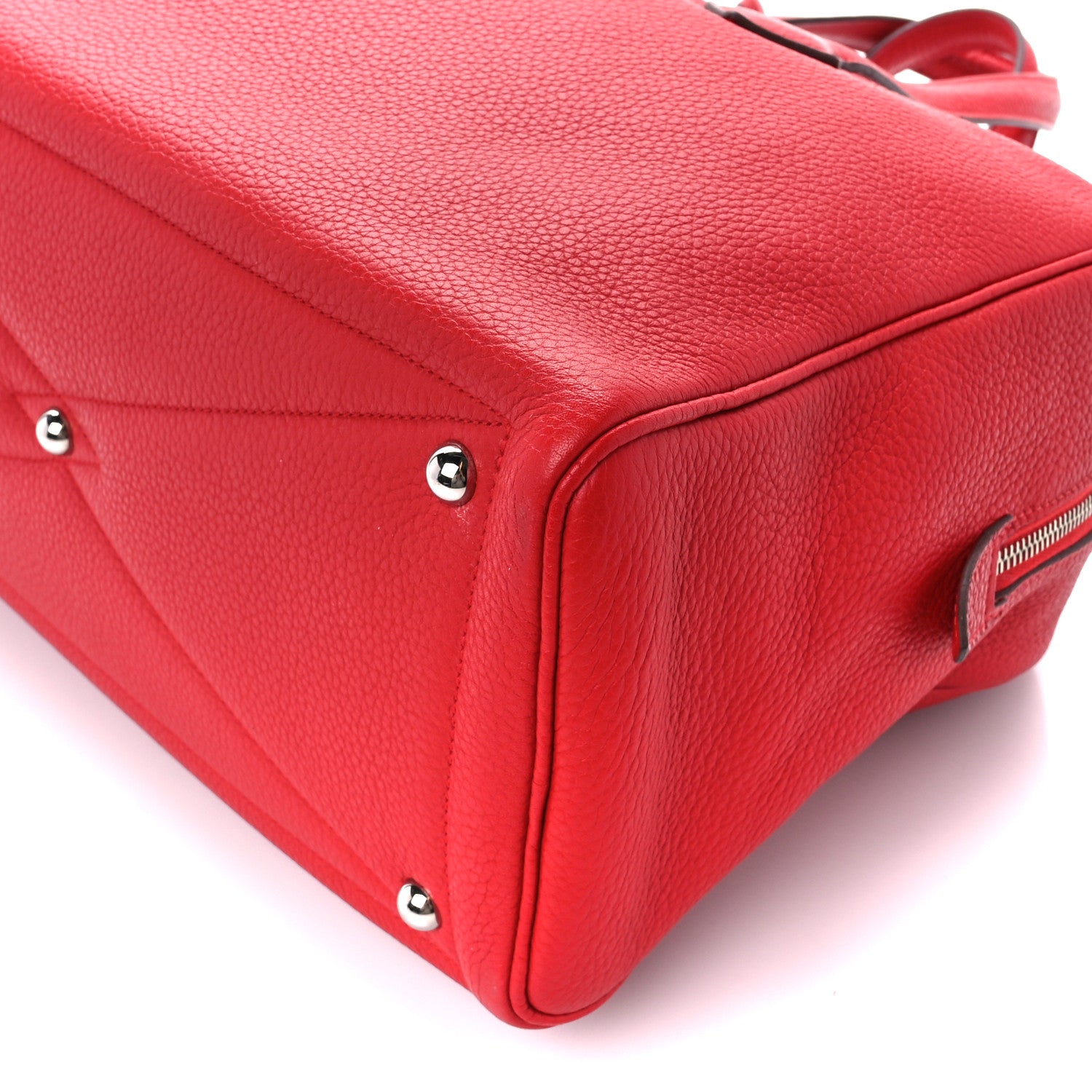 Hermes Taurillon Clemence Victoria II 35 Rouge Garance 12 of 13