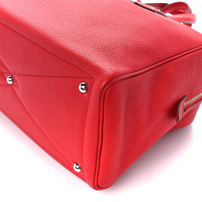 Hermes Taurillon Clemence Victoria II 35 Rouge Garance 12 of 13