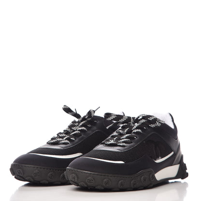 Chanel Calfskin Mesh Lycra Sneakers 41 Black 3 of 9