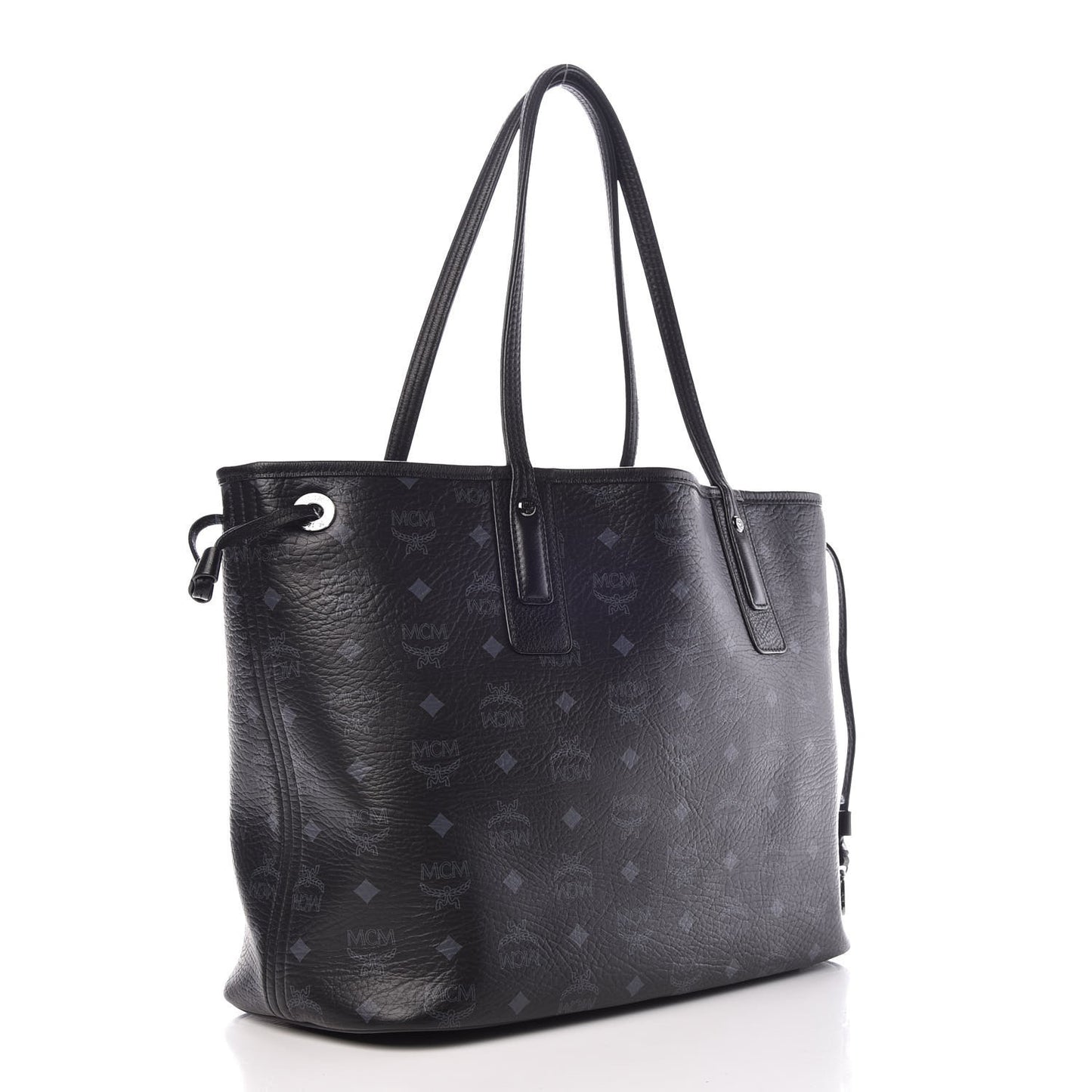 Visetos Medium Liz Reversible Shopper Tote Black