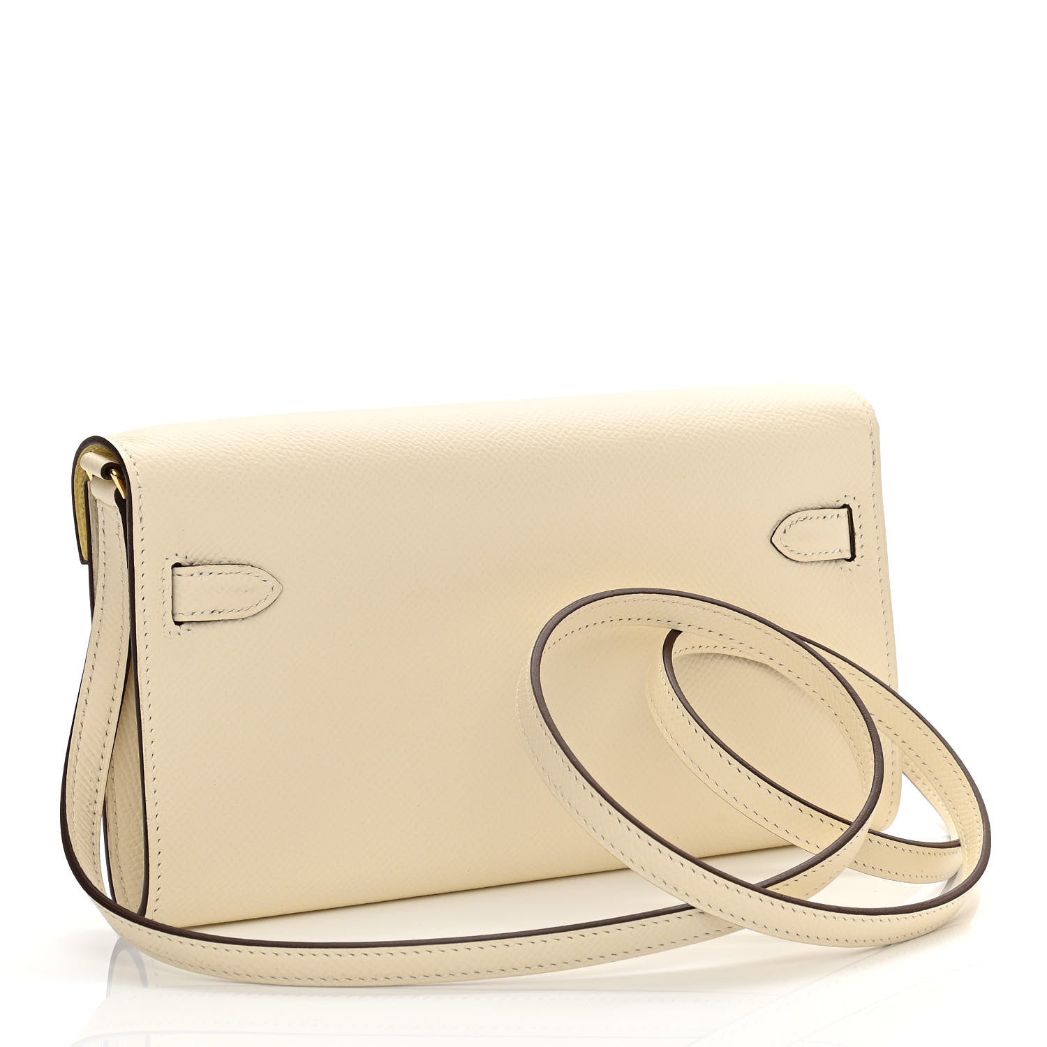 Hermes Epsom Verso Kelly Wallet To Go Nata Jaune Poussin 3 of 11