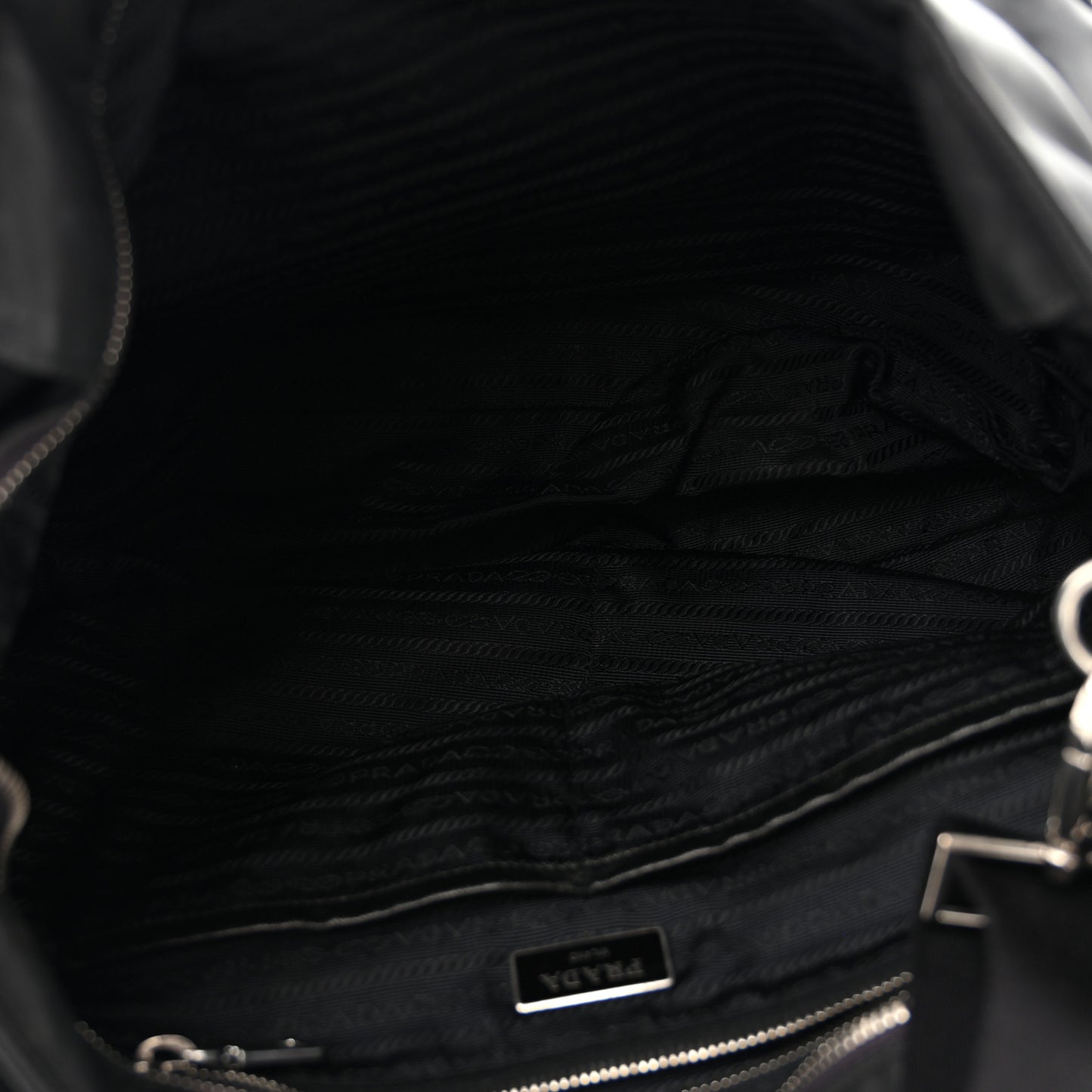 Nylon Vela Baby Bag Black