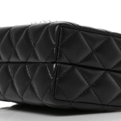 Chanel Lambskin Quilted Pearl CC Vanity Case Black 9 of 9