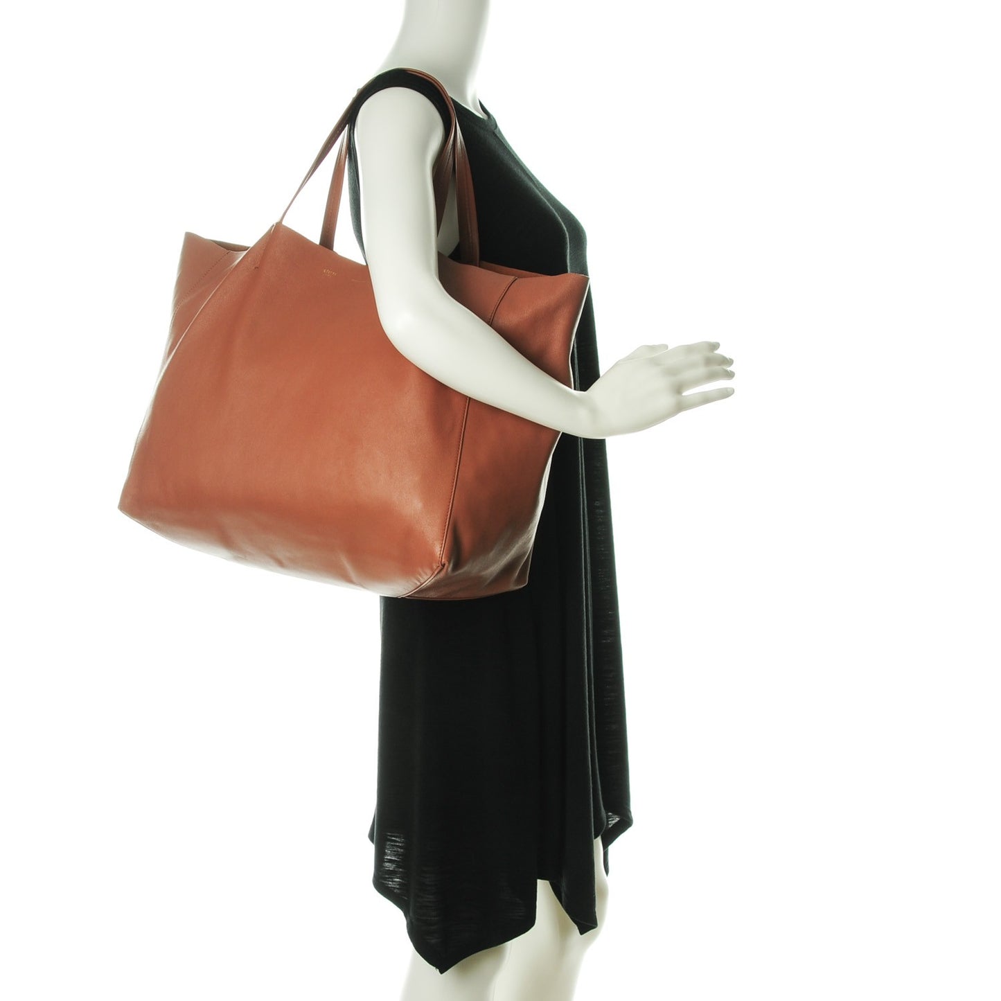 Lambskin Horizontal Cabas Camel