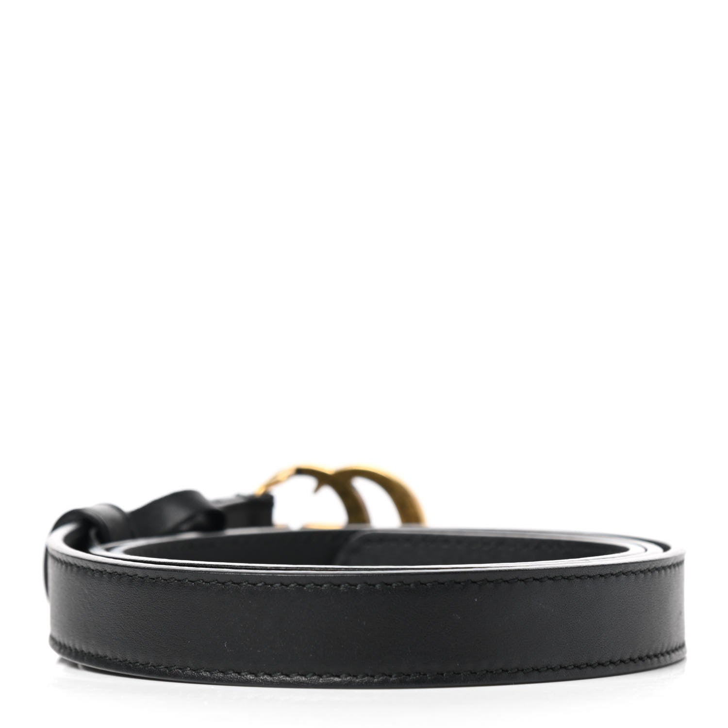 Gucci Calfskin Double G 20mm Belt 85 34 Black 2 of 5