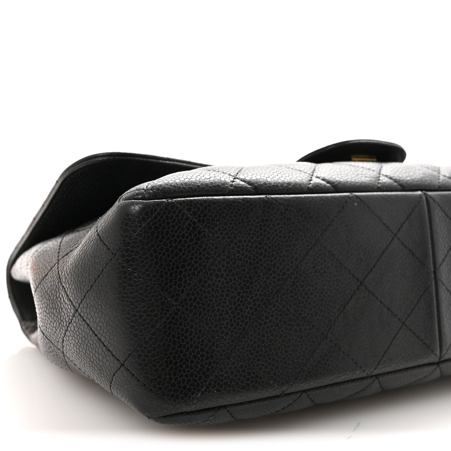 Caviar Quilted Jumbo Single Flap Black