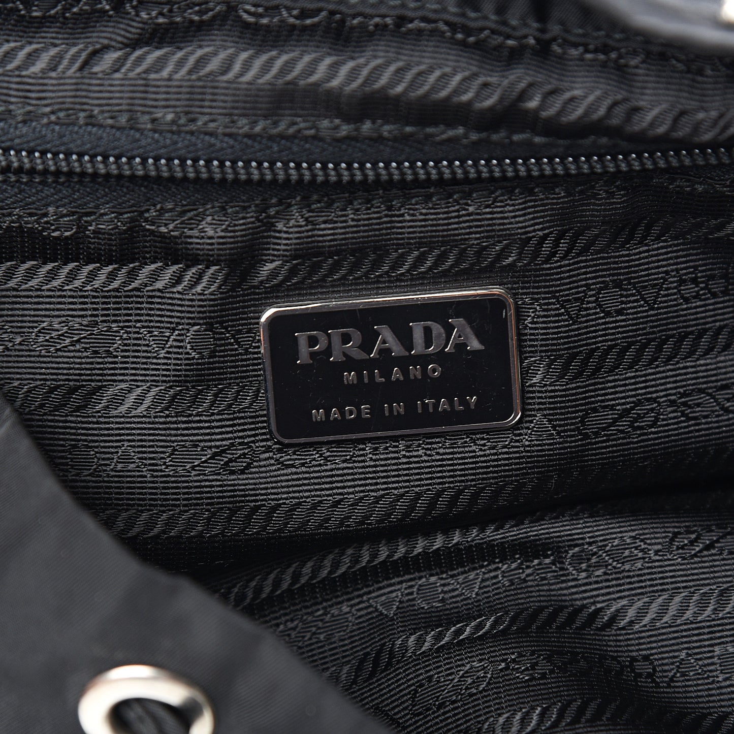 Tessuto Nylon Vela Small Backpack Black
