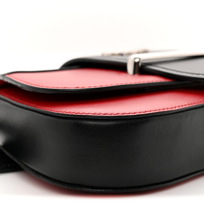 Prada City Calfskin Sidonie Convertible Chain Bag Rosso Black 8 of 9