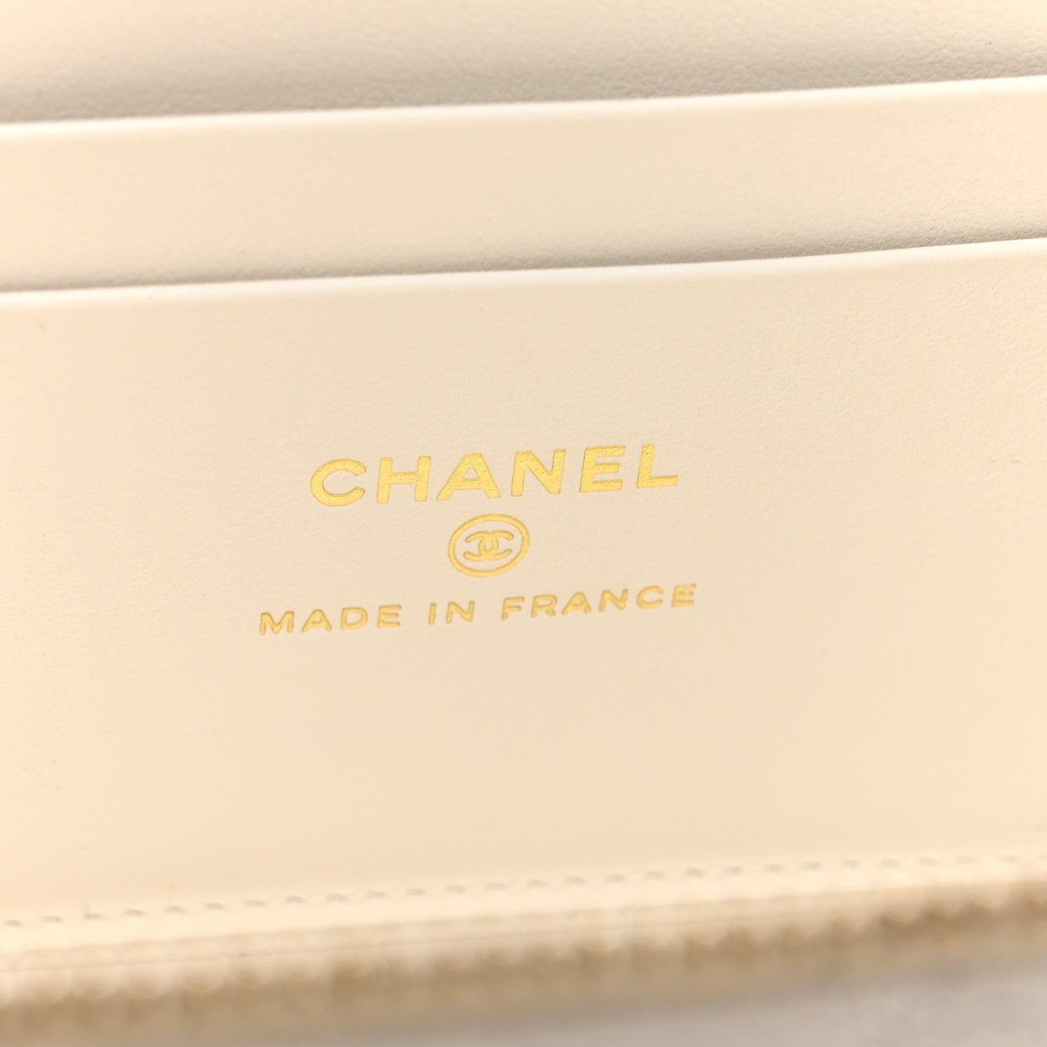 Chanel Caviar Quilted Small Vanity Case With Chain White 6 of 12