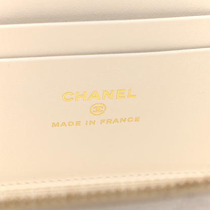 Chanel Caviar Quilted Small Vanity Case With Chain White 6 of 12