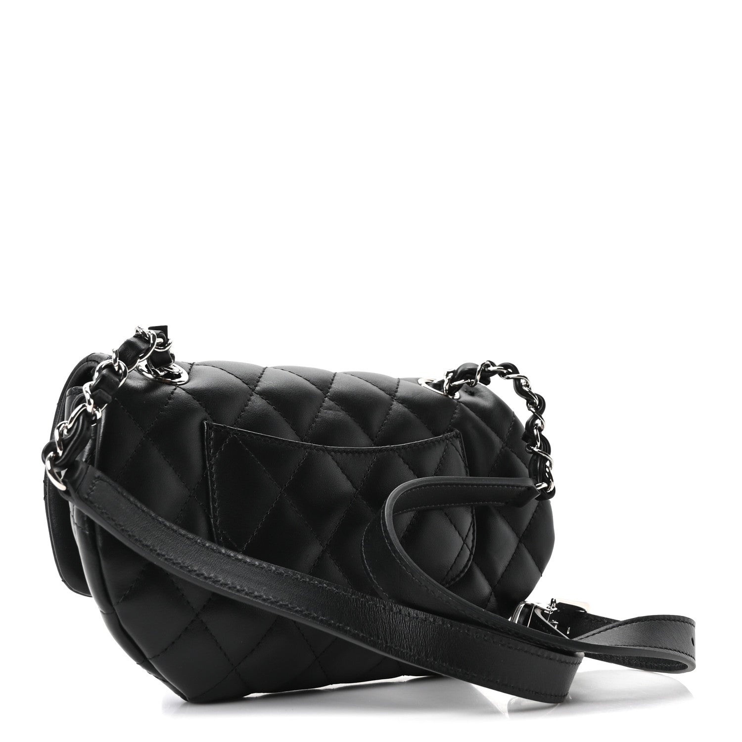 Chanel Calfskin Quilted CC Uniform Flap Belt Bag Black 3 of 10