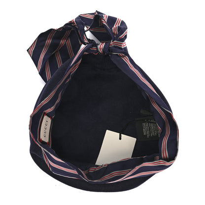 Gucci Felt Beret Hat M Navy 7 of 9