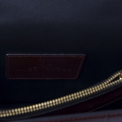 Marc Jacobs Calfskin Crocodile Embossed Uptown Shoulder Bag Brown 8 of 9