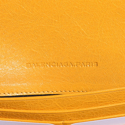 Balenciaga Agneau Classic Hardware Money Wallet Mangue 14 of 16