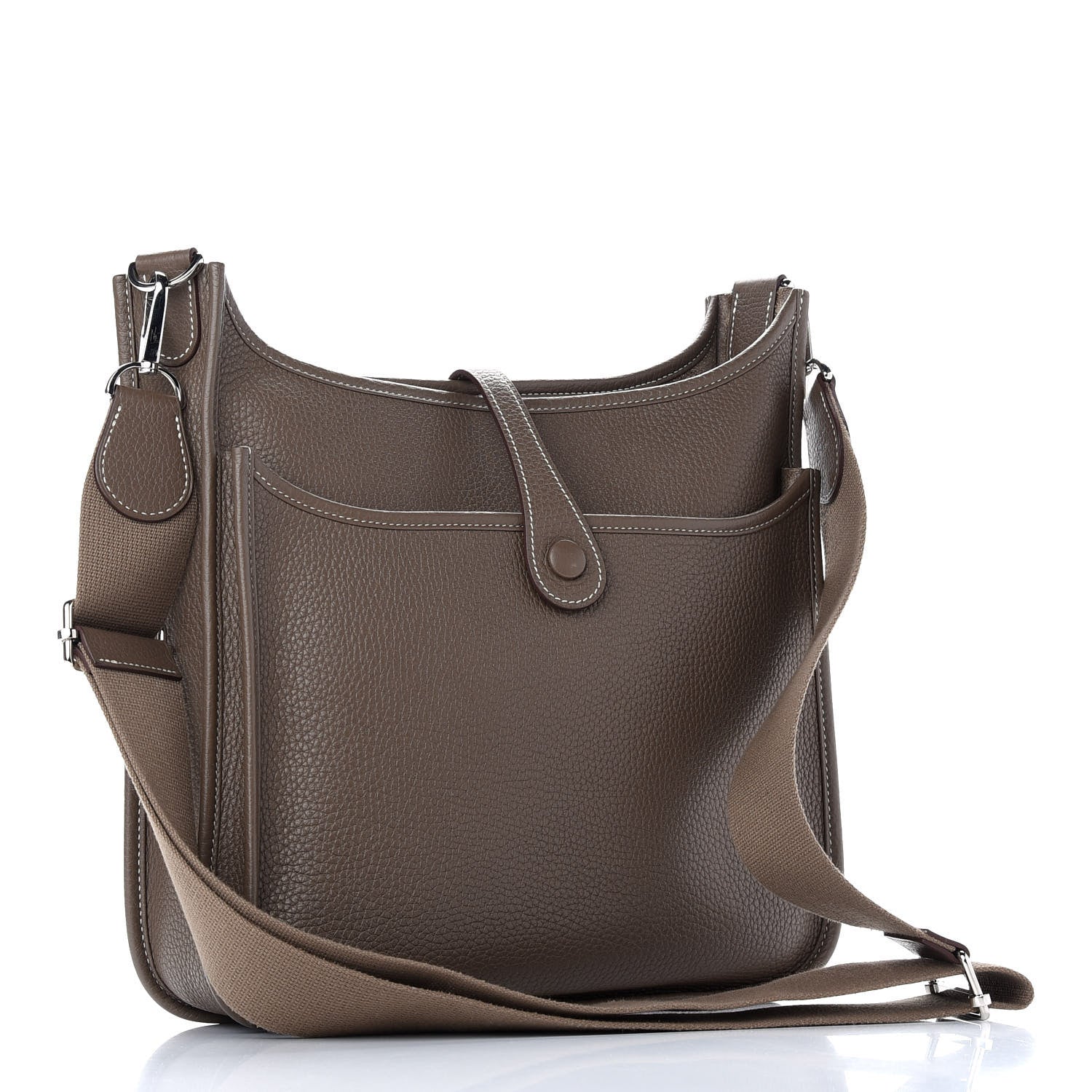 Hermes Taurillon Clemence Evelyne III PM Etoupe 3 of 9