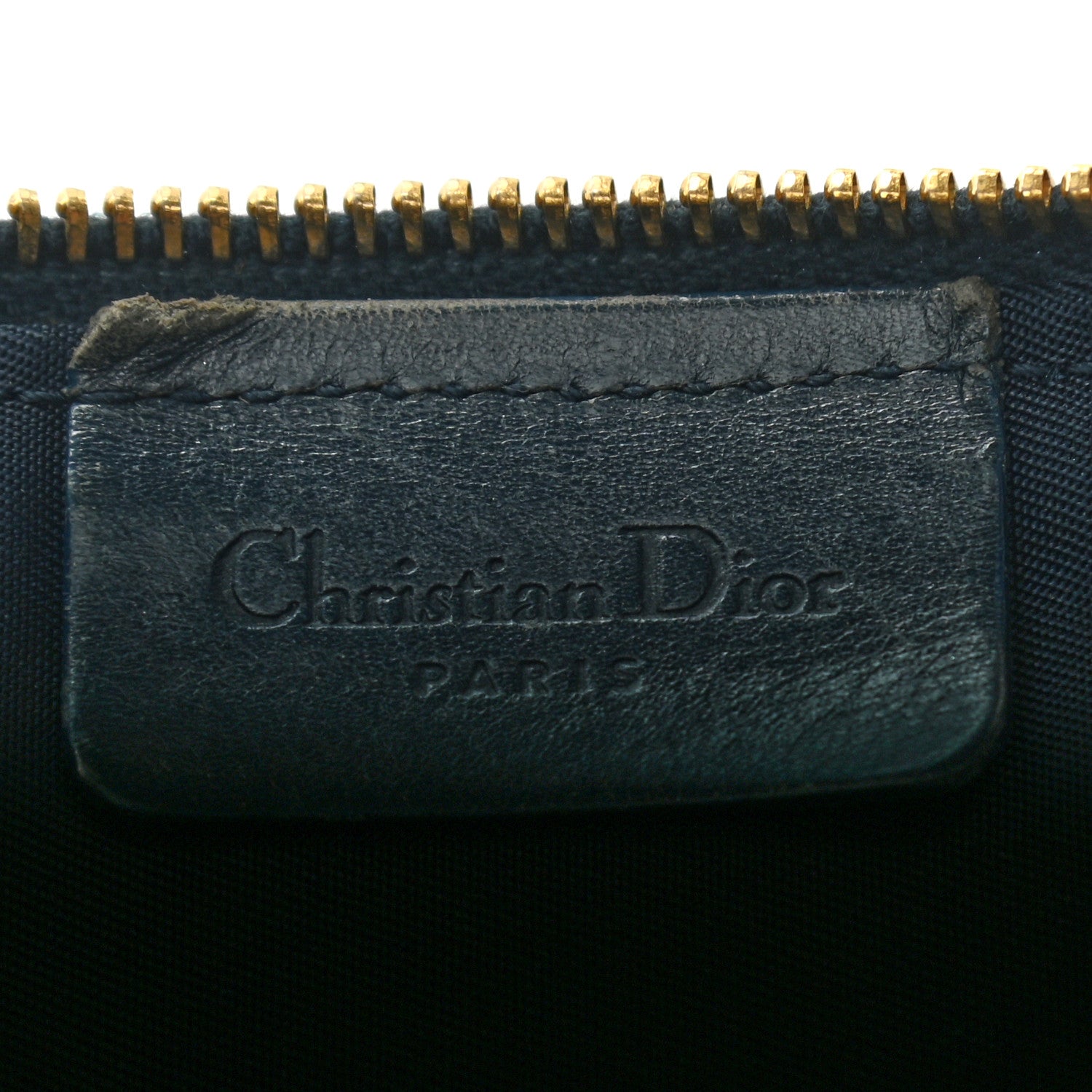 Christian Dior Monogram Mini Saddle Pochette Navy 6 of 7