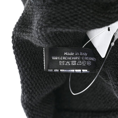 Chanel Cashmere CC Beanie Hat Black 6 of 6