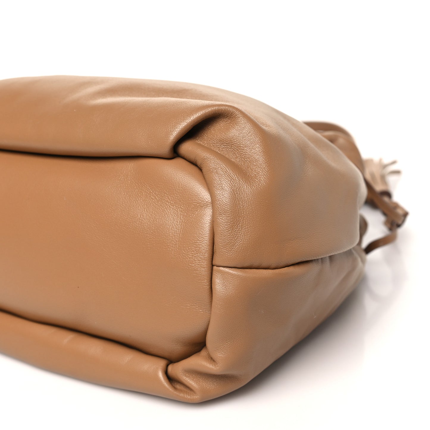 Nappa Drawstring Tote Caramel