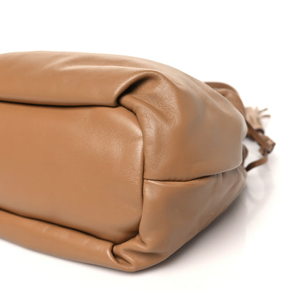 Prada Nappa Drawstring Tote Caramel 10 of 10