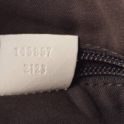 Gucci Monogram Calfskin Perforated Medium Flat Messenger Bag Off White 8 of 10