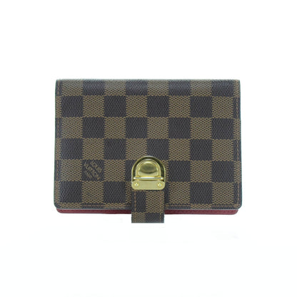 Louis Vuitton Damier Ebene Koala Small Ring Agenda Red 1 of 6