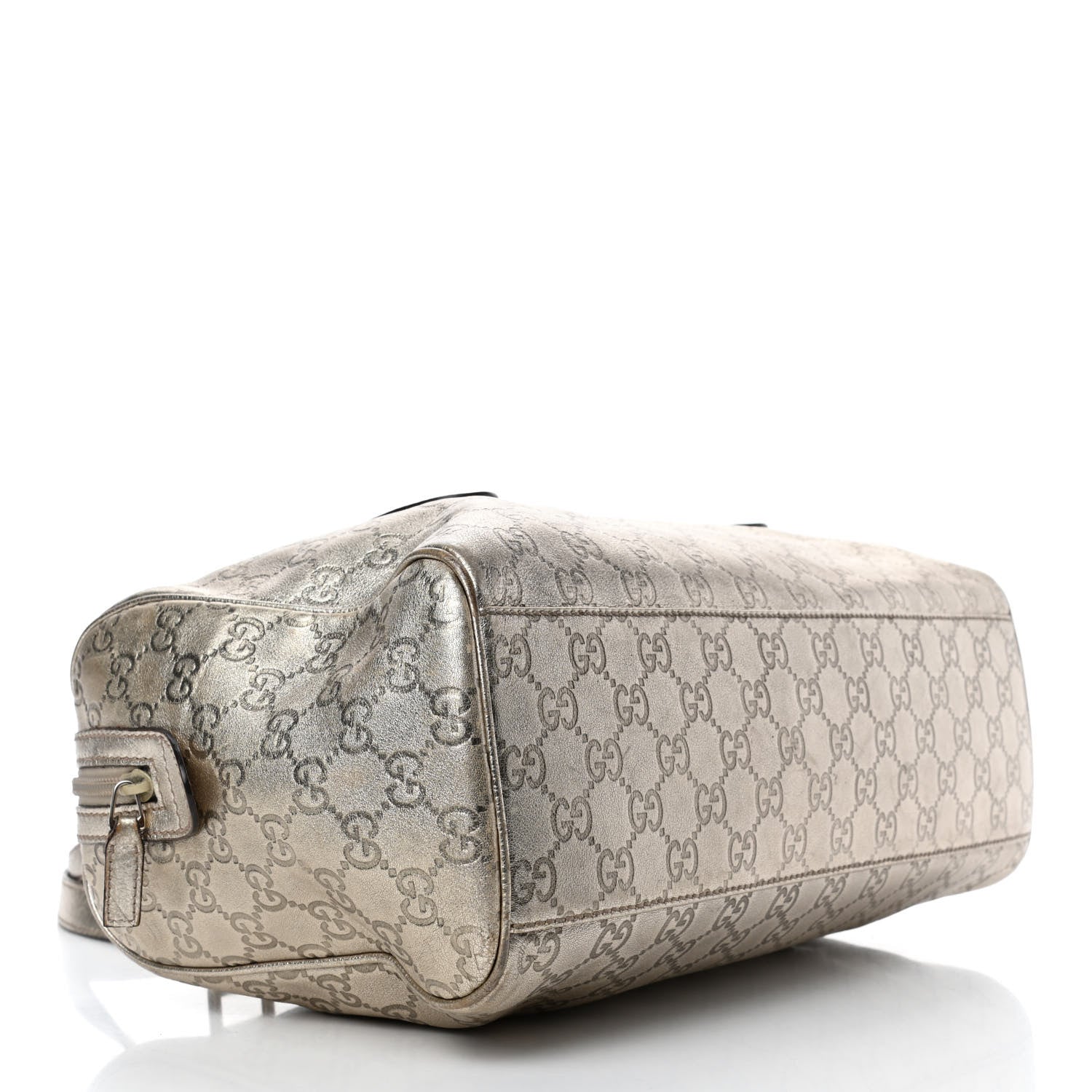 Gucci Metallic Guccissima Boston Gold 3 of 4