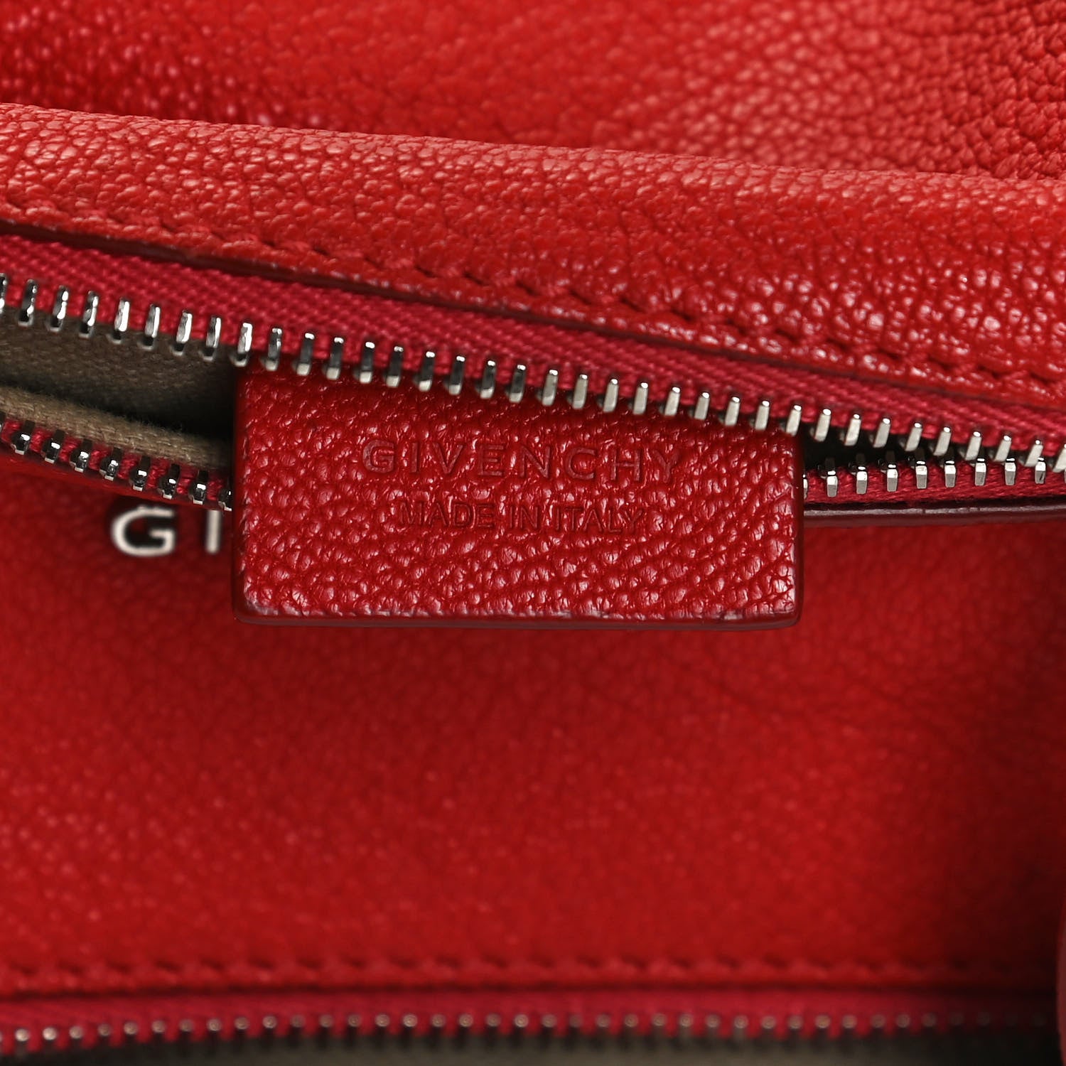 Givenchy Sugar Goatskin Pandora Wristlet Medium Red 1002561