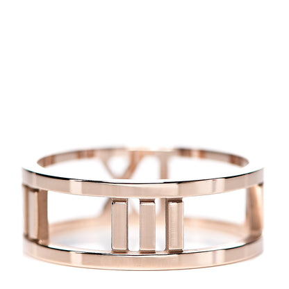 Tiffany 18K Rose Gold Atlas Open Ring 53 6.5 2 of 5