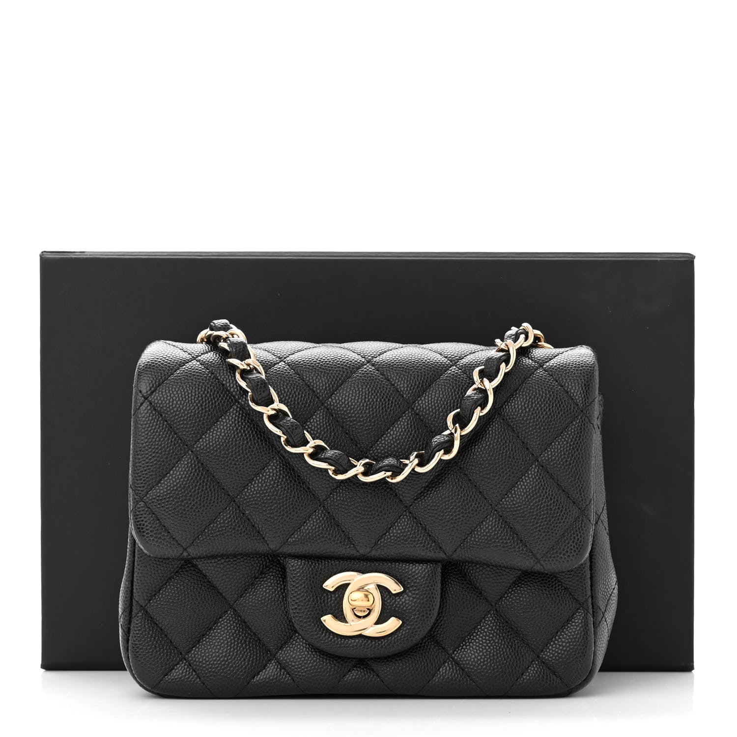 Chanel Caviar Quilted Mini Square Flap Black 11 of 11