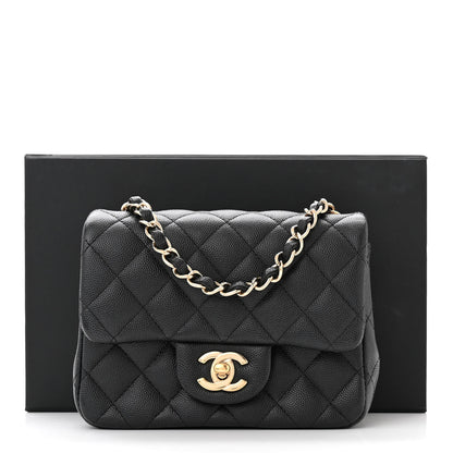 Chanel Caviar Quilted Mini Square Flap Black 11 of 11