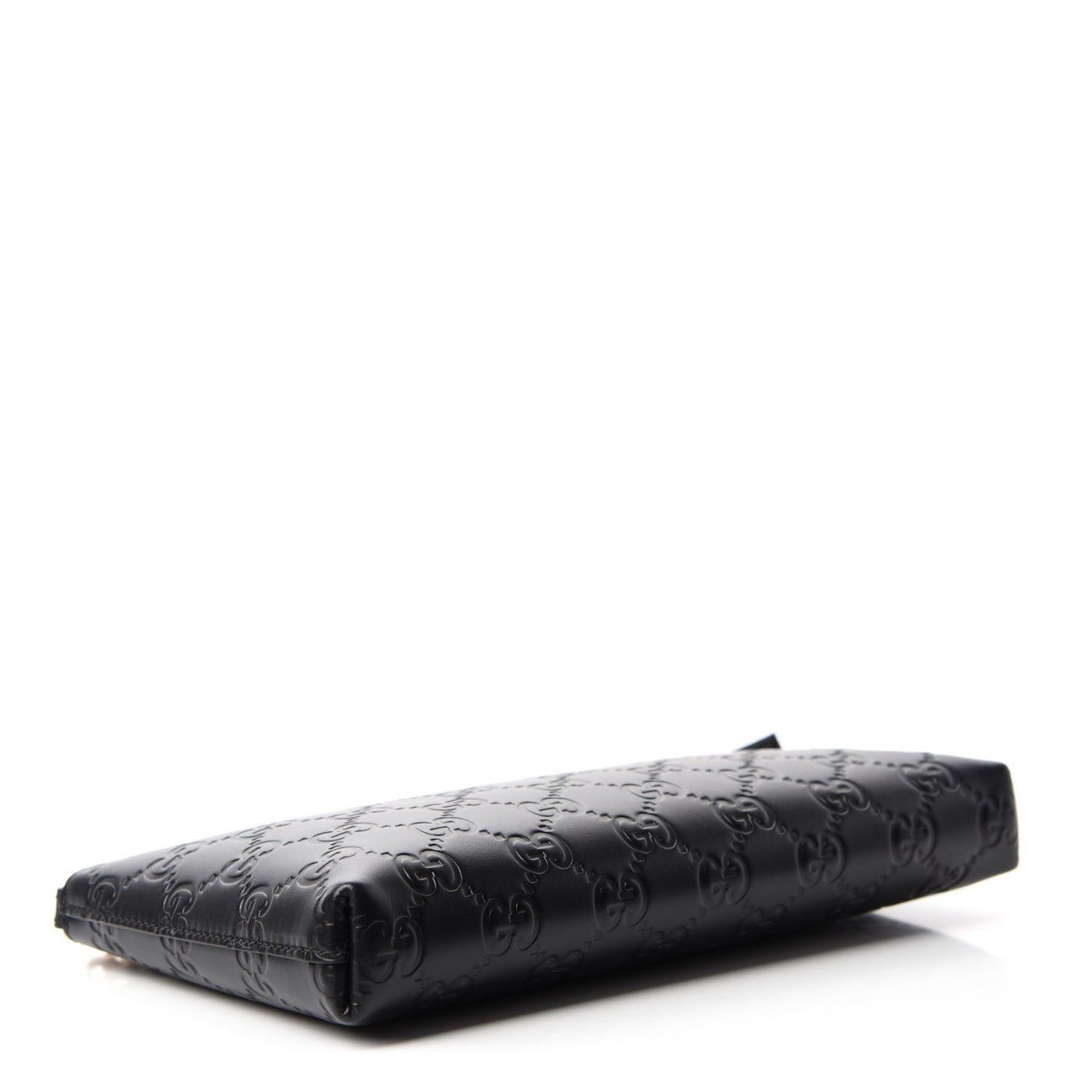Guccissima Signature Wrist Wallet Black